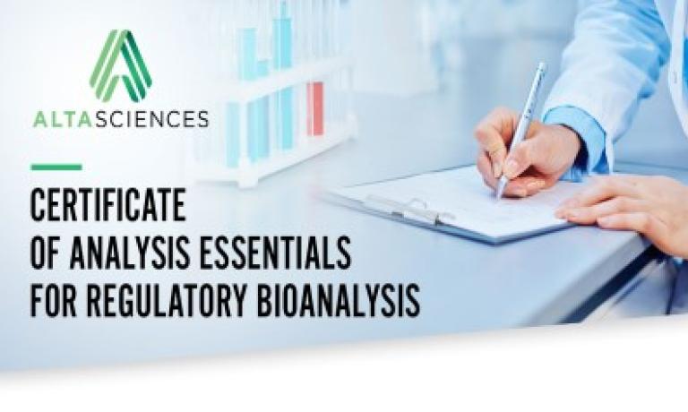 WEBINAR — A Guide to Interpreting the Certificate of Analysis