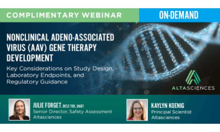 FREE ON-DEMAND WEBINAR—Key Considerations for Nonclinical AAV Gene Therapy