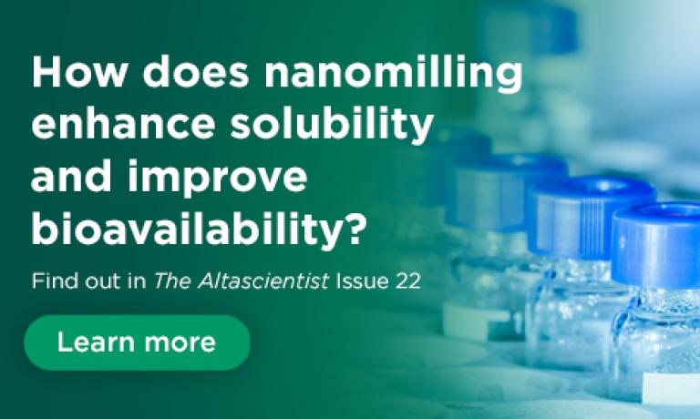 ISSUE NO. 22 — Nanomilling for Better Solubility and Improved Bioavailability